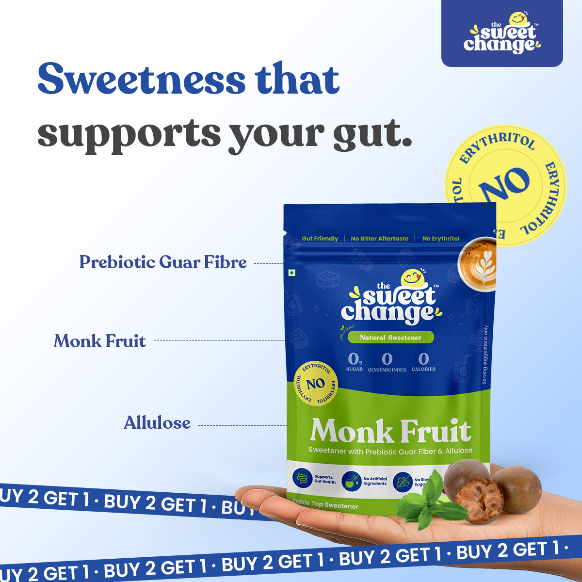 100% Natural Monk Fruit Sweetener