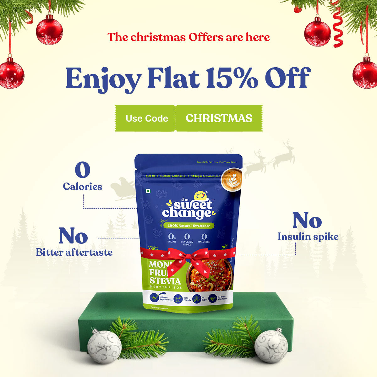 100% Natural Monk Fruit Sweetener