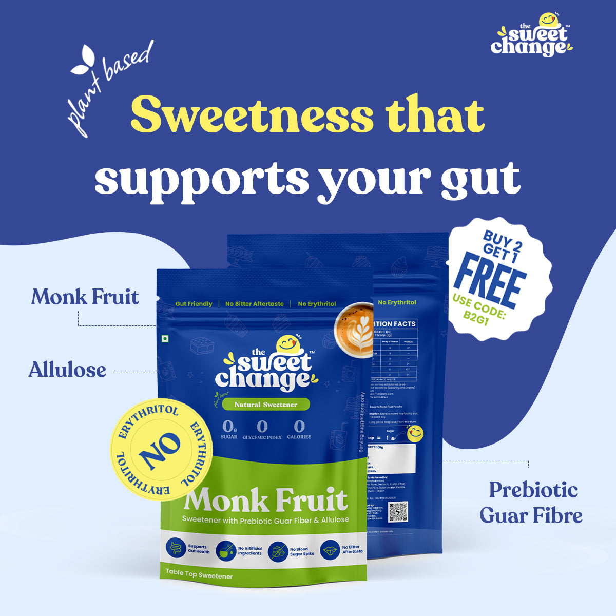100% Natural Monk Fruit Sweetener