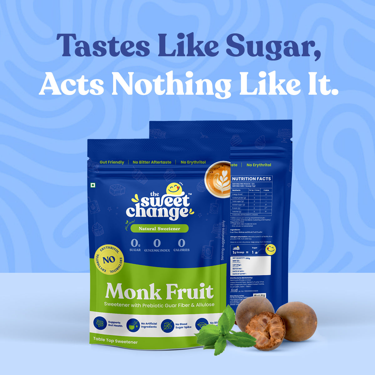 100% Natural Monk Fruit Sweetener